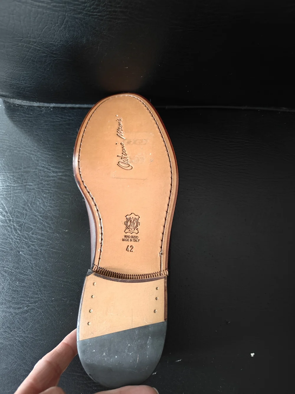 Antonio Maurizi Men's Brown Itslian Leather Slip-On Loafers